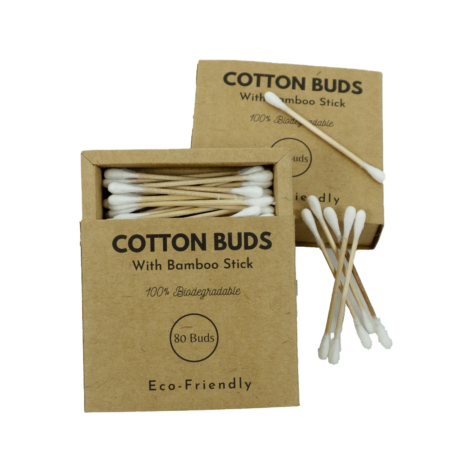 Bamboo Earbuds Pack of 4
